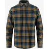 Image de Chemise Fjällräven Singi Heavy Flannel manche longue bleu marine marron - M