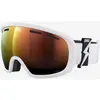 Image de Masque POC Fovea blanc noir avec lentille Clarity Intense Partly Sunny Orange