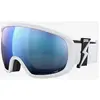 Image de Masque POC Fovea blanc avec lentille Clarity Highly Intense Partly Sunny Blue