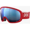 Image de Masque POC Fovea rouge avec lentille Clarity Partly Sunny Blue