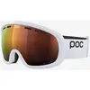 Image de Masque POC Fovea Mid blanc avec verre Clarity Intense Partly Sunny Orange