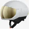 Image de Casque POC Levator MIPS blanc avec verre à effet miroir Clarity Comp Low Light - XL-XXL