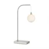 Image de BUDDY-Lampe à poser Métal/Verre Opalin H60cm acier Markslöjd H 60cm / L 315cm / diffuseur Ø 12cm / cordon dalimentation L 200cm