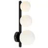 Image de Applique murale 3 lumières g9 20w ip44 noir et blanc - markslöjd - pur