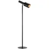 Image de Lampadaire e27, max. 40w, câble textile noir 2m, tête réglable, noir - markslöjd - ozzy