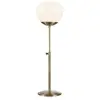 Image de Lampe de table e14, max. 40w, verre opale blanc et laiton antique - markslöjd - rise