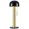 Image de Lampe de table 2xg9 18w max, laiton brossé et noir avec interrupteur rétro - markslöjd - costa