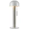 Image de Lampe de table 2xg9 18w max, nickel satiné et blanc avec interrupteur rétro - markslöjd - costa