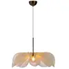 Image de Suspension florale 1xe27 max. 40w, 75 cm, beige et verre ambré - markslöjd - styrka