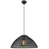 Image de Suspension en bambou tressé ø58 cm, 1xe27, 40w max, noir mat - markslöjd - capello