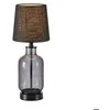 Image de Lampe de table 40W max E14 fumée/noir 43cm - Markslöjd - Costero