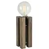Image de Lampe de table e27, 40w max, bois teinté noyer, 28 cm - markslöjd lodge