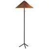 Image de Lampadaire e27, 40w max, tissu plissé et métal, gris - markslöjd - plisado
