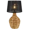 Image de Lampe de table E27 40W max rotin naturel jute noir - Markslöjd - Paglia