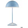 Image de Lampe de table métal bleu abat-jour plissé G9 design décoratif - Markslojd - Zin