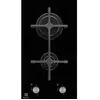 Image de ELECTROLUX EGC3322NVK - Table de cuisson domino Gaz-3900W-L29xP52cm-Revêtement verre-Noir
