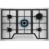 Image de Electrolux - table de cuisson gaz 75cm 5 feux kgs7536sx - série 600 pro slim line KGS7536SX