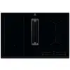 Image de Electrolux - table de cuisson aspirante induction 78cm 4 feux 7350w noir kcc83443 - KCC83443
