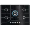 Image de Electrolux - table verre gaz 74cm 5 foyers noir kgg75362k - KGG75362K