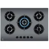Image de Plaque de cuisson Gaz Electrolux Série 600 Gas on Glass 75 cm EGG75372M - Miroir