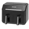 Image de Emerio - friteuse sans huile 7,2l - double bac - minuteur - thermostat réglable - réservoir amovible - cool touch - noir