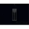 Image de Electrolux - table de cuisson aspirante induction 68cm 4 feux 3700w noir kcc73443 - KCC73443