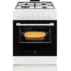 Image de Cuisinière Gaz 60x60 + Four électrique - LKK620010W ELECTROLUX