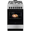 Image de Cuisinière Mixte Electrolux LKM520011X Inox 4 Feux 57L Chaleur Tournante Grill Electrique