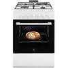 Image de Cuisinière Mixte Gaz/électrique 4 Foyers 60x60 Multifonction Electrolux - Lkm624022w