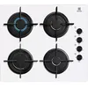 Image de Plaque gaz blanche - Electrolux - Série 300 - Gaz sur verre - 60 cm - 4 foyers - Puissance 7700 W - Largeur 59 cm