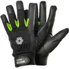 Image de Gants de protection confortable à vent court TEGERA - noir/vert - Noir - Taille 7