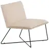 Image de Fauteuil En Velours "x-lounge" 82cm Beige
