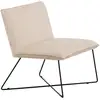 Image de Fauteuil en velours x-lounge 82cm beige 15029-440