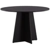 Image de Table À Manger Ronde "bootcut" 110cm Noir