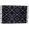 Image de Tapis Déco En Laine "david" 202x300cm Noir