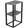Image de Table De Chevet Double "rise" 70cm Gris & Noir