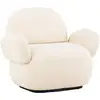 Image de Fauteuil Design Chenille "sevilla" 105cm Beige