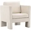 Image de Fauteuil Design Bouclette "ragusa" 87cm Blanc