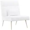 Image de Fauteuil En Tissu Bouclette "bloom" 95cm Blanc