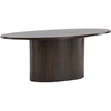Image de Table Basse Design Nervuré "bianca" 120cm Marron