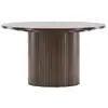Image de Table Basse Design Nervuré "bianca" 80cm Marron