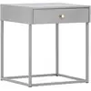 Image de Table De Chevet 1 Tiroir "bakal" 50cm Gris Clair