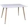 Image de Table À Manger "polar" 120cm Blanc & Naturel