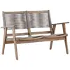 Image de Canapé De Jardin 2 Places "little John" 120cm Marron