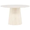 Image de Lanzo table de salle à manger Ø120 cm whitewash.