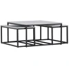 Image de Lot De 3 Tables Basses Gigognes "solna" 80cm Gris