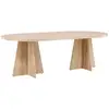 Image de Table de repas ovale bootcut naturel 61134-130