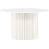 Image de Table À Manger Ronde "haron" 110cm Blanc