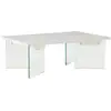 Image de Table Basse En Verre "ester" 120cm Blanc