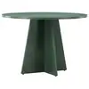 Image de Table à manger ronde bootcut 110cm vert